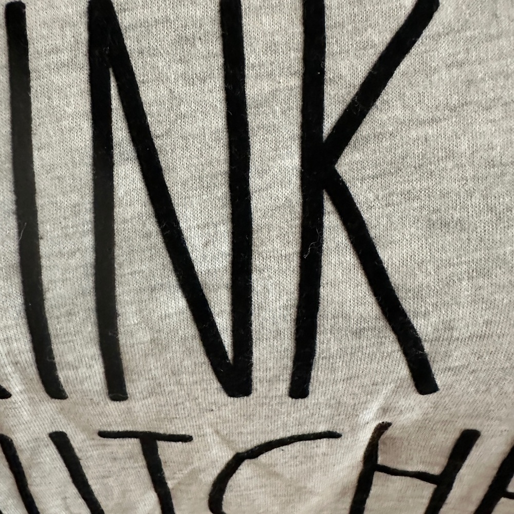 Rae Dunn Light Gray 'Drink Up Witches.' Long Sleeve Tee - Picture 9 of 9